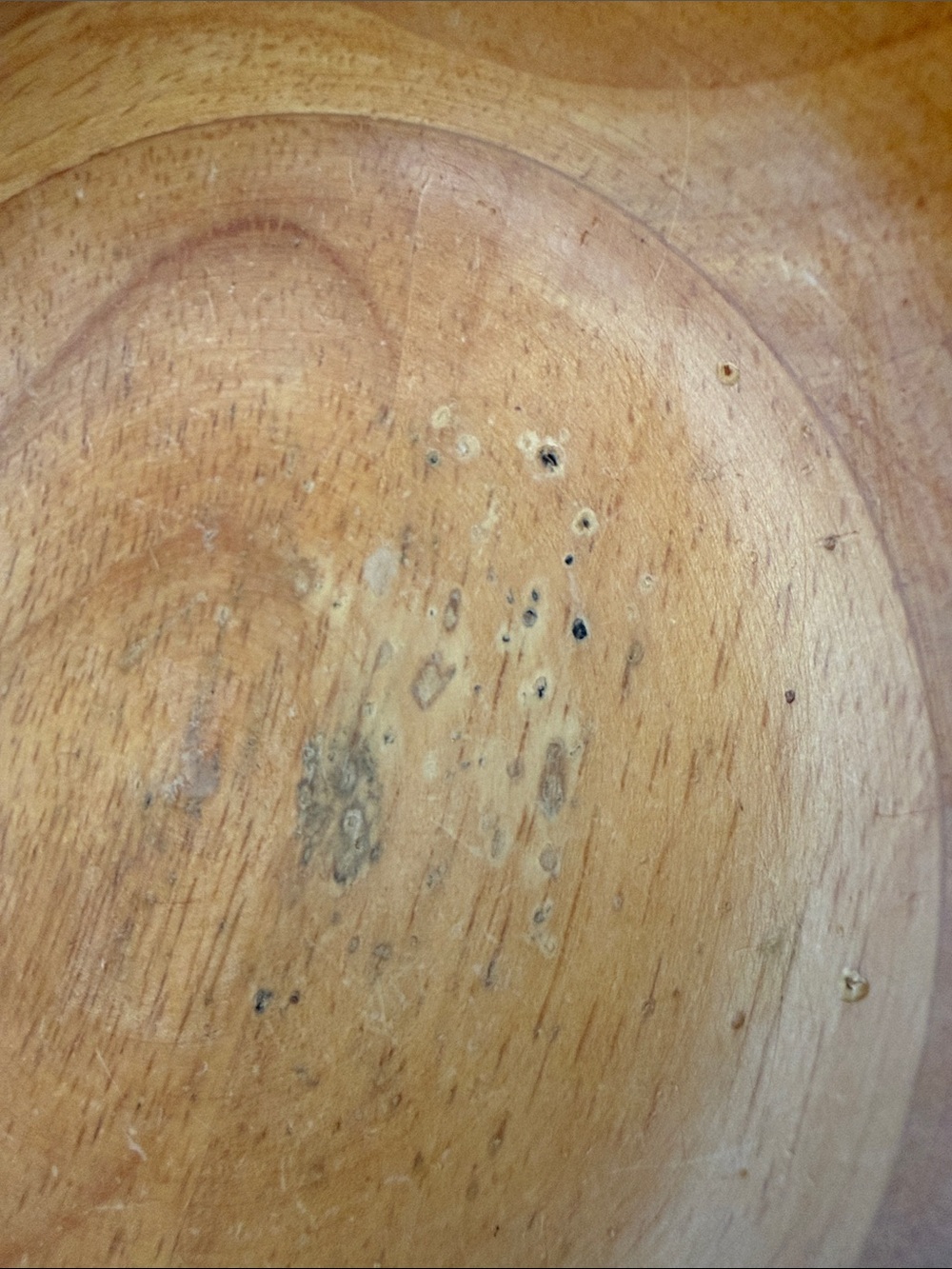 Two-Toned Hardwood Home Decoration Bowl - Picture 6 of 16
